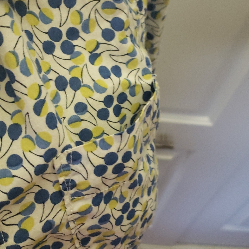 Long Sleeve Button Down Blue/White/Green Shirt - Picture 7 of 9